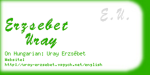 erzsebet uray business card